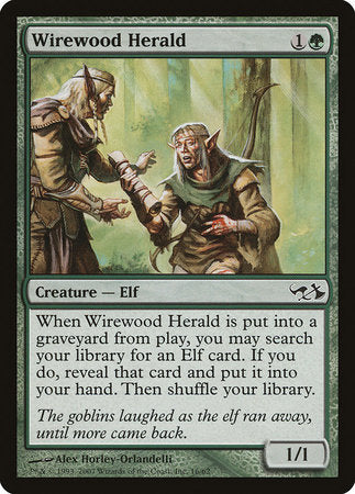 Wirewood Herald [Duel Decks: Elves vs. Goblins] | Cards and Coasters CA