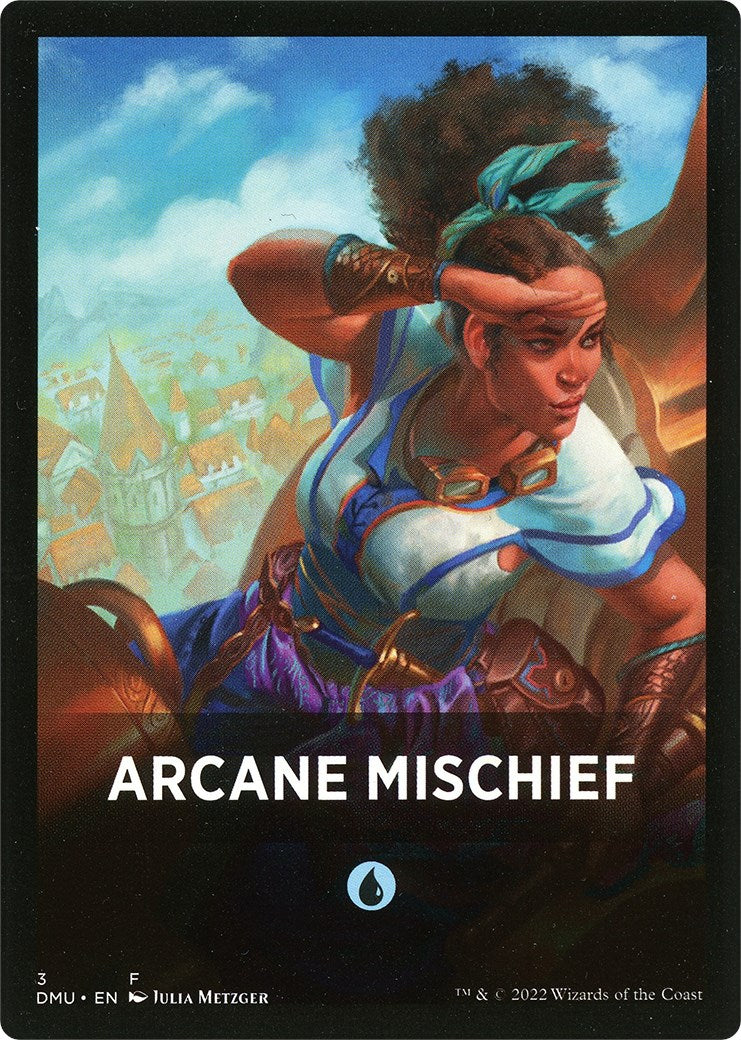 Arcane Mischief Theme Card [Dominaria United Tokens] | Cards and Coasters CA