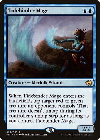 Tidebinder Mage [Duel Decks: Merfolk vs. Goblins] | Cards and Coasters CA