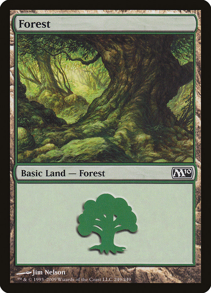 Forest (249) [Magic 2010] | Cards and Coasters CA