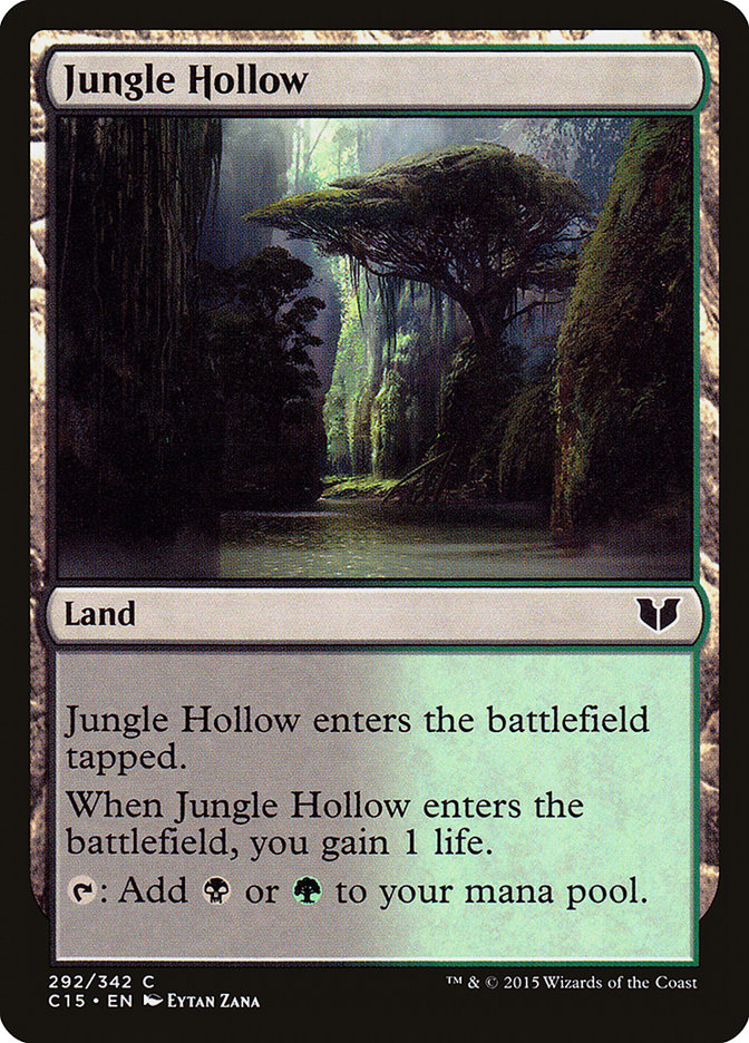 Jungle Hollow [Commander 2015] | Cards and Coasters CA