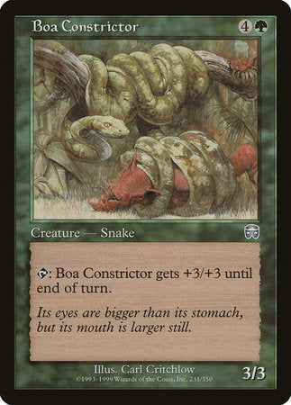 Boa Constrictor [Mercadian Masques] | Cards and Coasters CA