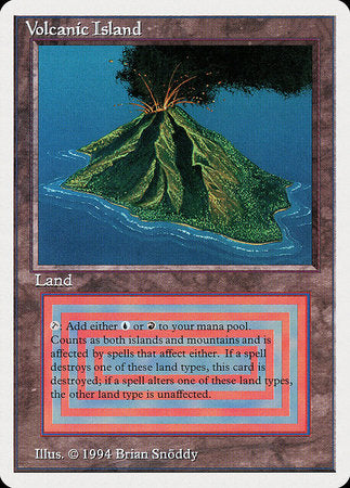 Volcanic Island [Summer Magic / Edgar] | Cards and Coasters CA