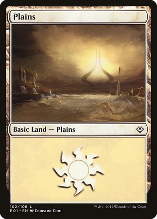 Plains (102) [Archenemy: Nicol Bolas] | Cards and Coasters CA