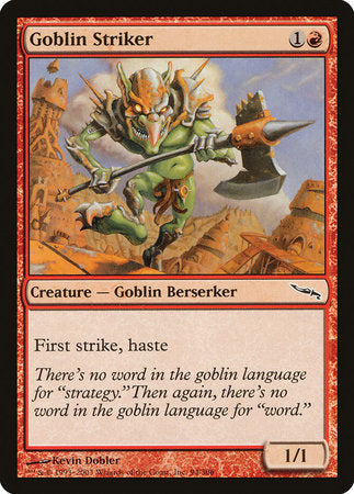 Goblin Striker [Mirrodin] | Cards and Coasters CA