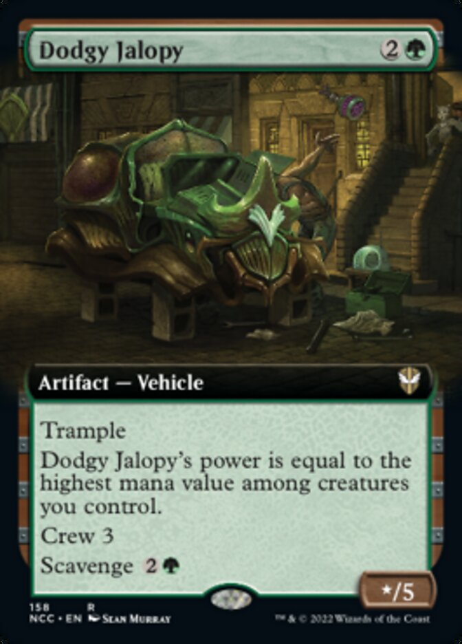 Dodgy Jalopy (Extended Art) [Streets of New Capenna Commander] | Cards and Coasters CA