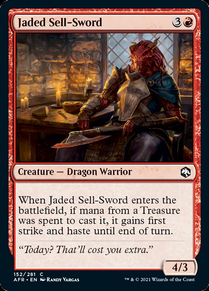 Jaded Sell-Sword [Dungeons & Dragons: Adventures in the Forgotten Realms] | Cards and Coasters CA