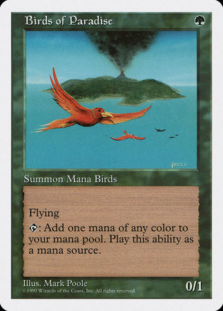 Birds of Paradise [Fifth Edition] | Cards and Coasters CA
