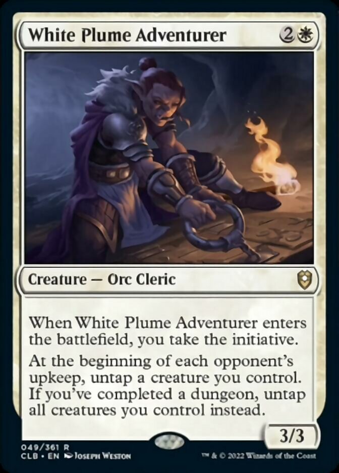White Plume Adventurer [Commander Legends: Battle for Baldur's Gate] | Cards and Coasters CA