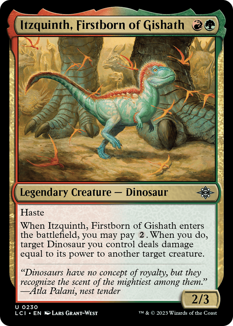 Itzquinth, Firstborn of Gishath [The Lost Caverns of Ixalan] | Cards and Coasters CA