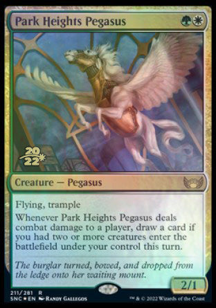 Park Heights Pegasus [Streets of New Capenna Prerelease Promos] | Cards and Coasters CA