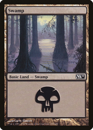 Swamp (239) [Magic 2011] | Cards and Coasters CA