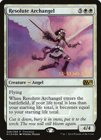 Resolute Archangel [Magic 2015 Promos] | Cards and Coasters CA