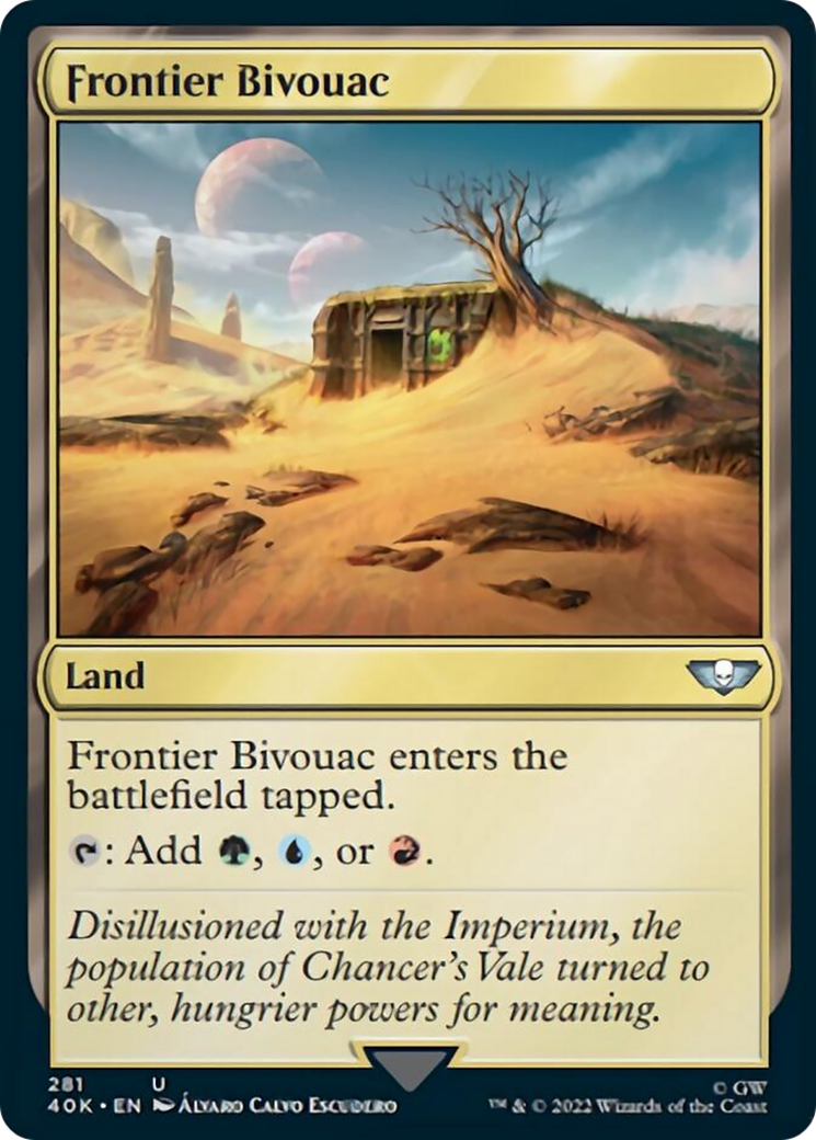 Frontier Bivouac [Universes Beyond: Warhammer 40,000] | Cards and Coasters CA