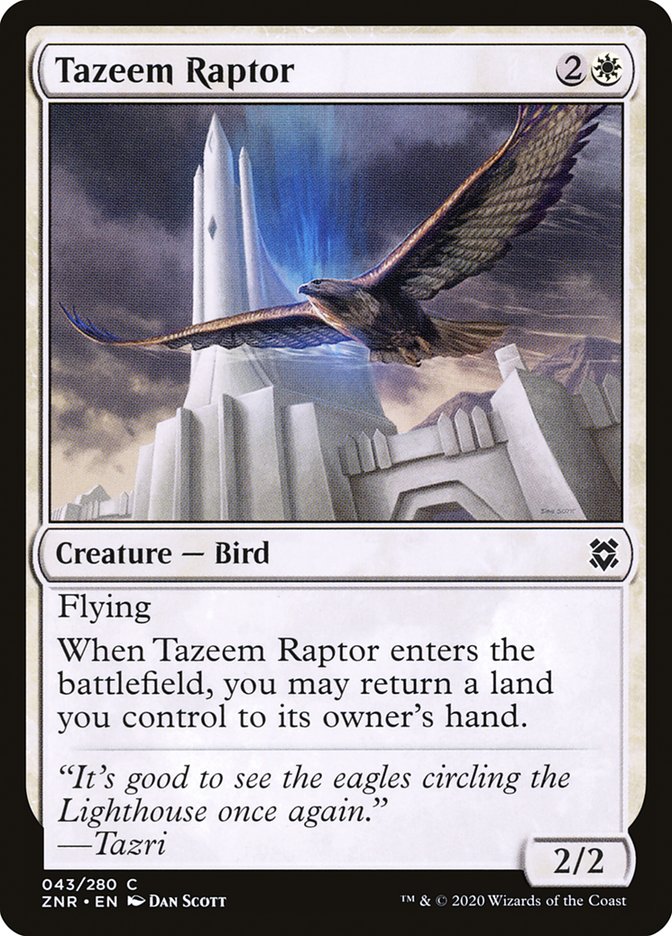 Tazeem Raptor [Zendikar Rising] | Cards and Coasters CA