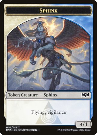 Sphinx Token [Ravnica Allegiance Tokens] | Cards and Coasters CA