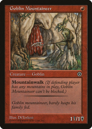 Goblin Mountaineer [Portal Second Age] | Cards and Coasters CA