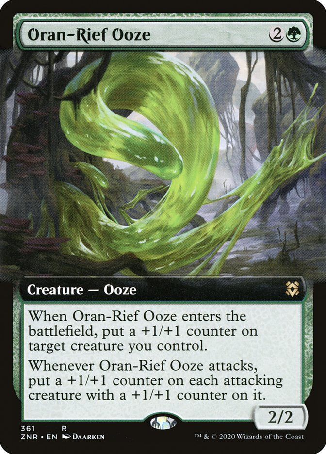 Oran-Rief Ooze (Extended Art) [Zendikar Rising] | Cards and Coasters CA