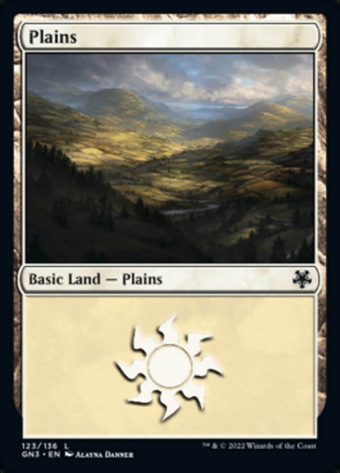 Plains (123) [Game Night: Free-for-All] | Cards and Coasters CA
