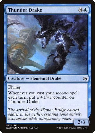 Thunder Drake [War of the Spark] | Cards and Coasters CA