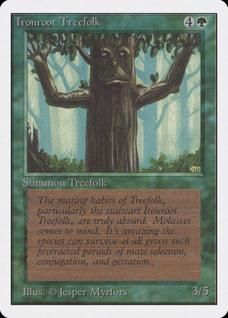 Ironroot Treefolk [Unlimited Edition] | Cards and Coasters CA