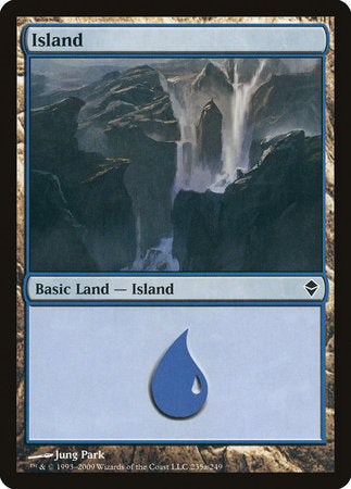 Island (235a) [Zendikar] | Cards and Coasters CA