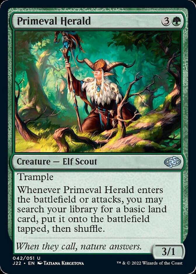 Primeval Herald [Jumpstart 2022] | Cards and Coasters CA