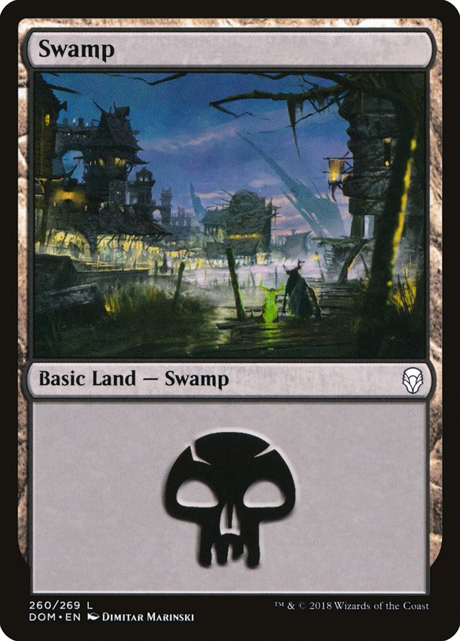 Swamp (260) [Dominaria] | Cards and Coasters CA