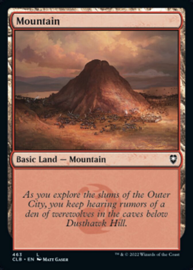 Mountain (463) [Commander Legends: Battle for Baldur's Gate] | Cards and Coasters CA