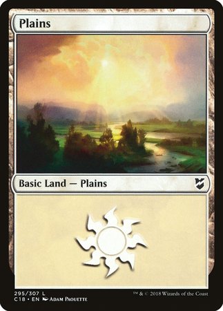 Plains (295) [Commander 2018] | Cards and Coasters CA