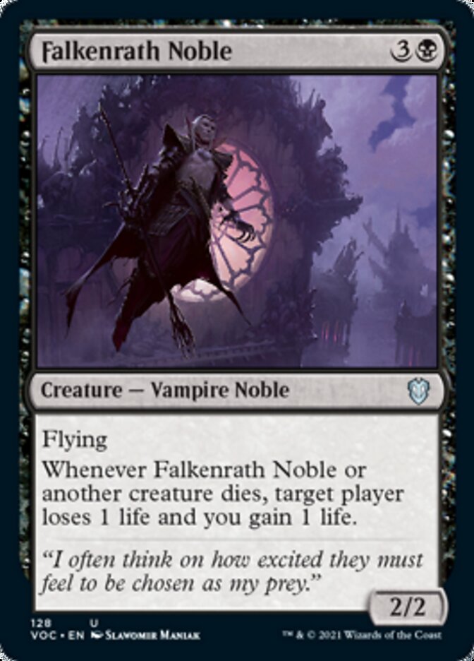 Falkenrath Noble [Innistrad: Crimson Vow Commander] | Cards and Coasters CA