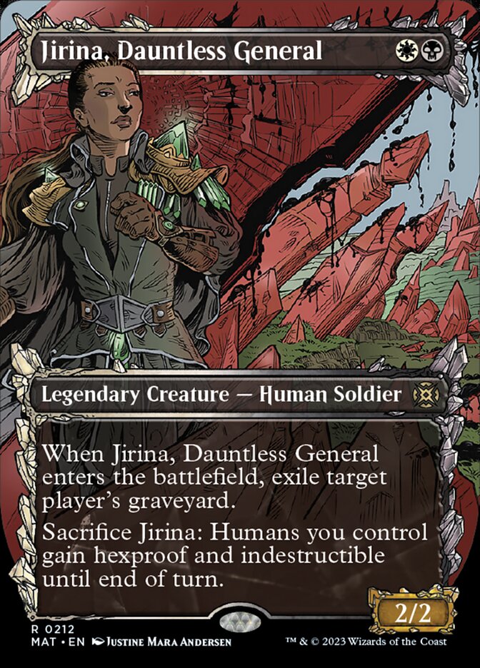 Jirina, Dauntless General (Showcase Halo Foil) [March of the Machine: The Aftermath] | Cards and Coasters CA