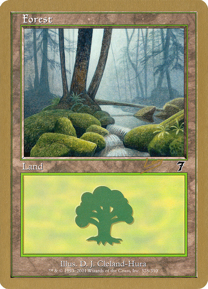 Forest (rl328) (Raphael Levy) [World Championship Decks 2002] | Cards and Coasters CA