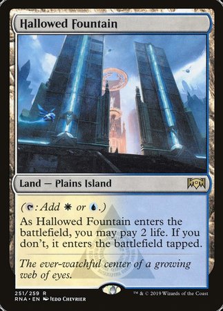 Hallowed Fountain [Ravnica Allegiance] | Cards and Coasters CA