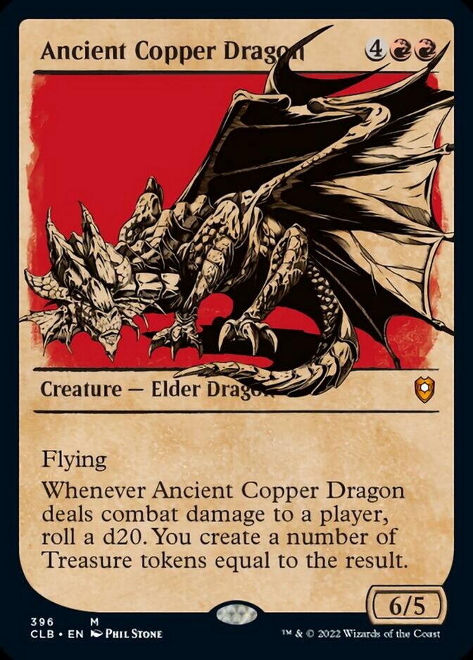 Ancient Copper Dragon (Showcase) [Commander Legends: Battle for Baldur's Gate] | Cards and Coasters CA