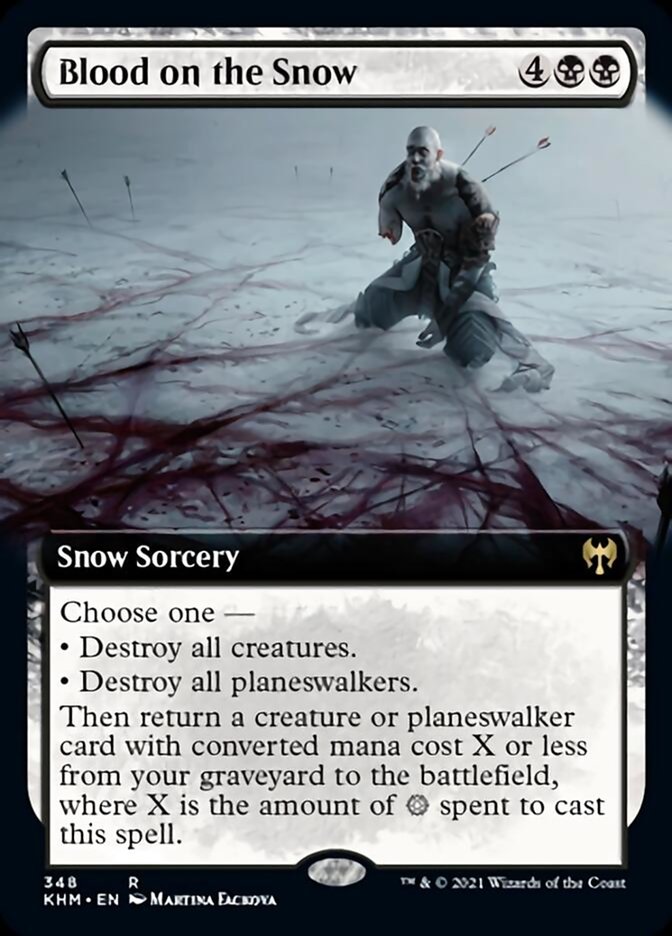 Blood on the Snow (Extended Art) [Kaldheim] | Cards and Coasters CA