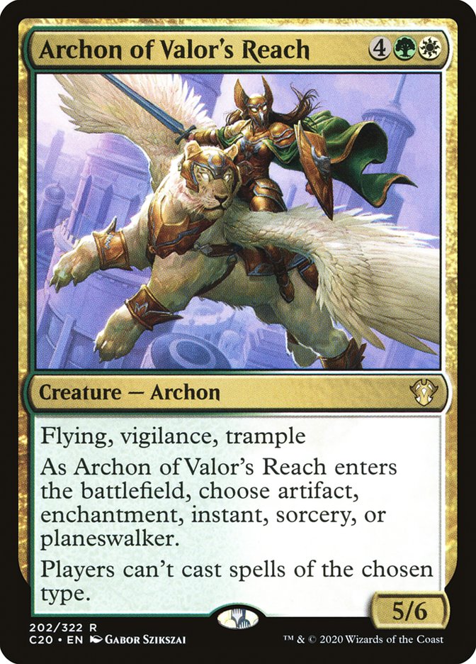 Archon of Valor's Reach [Commander 2020] | Cards and Coasters CA