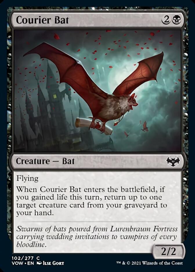 Courier Bat [Innistrad: Crimson Vow] | Cards and Coasters CA