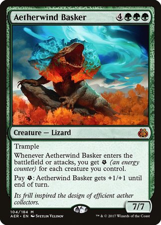Aetherwind Basker [Aether Revolt] | Cards and Coasters CA