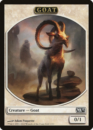 Goat Token [Magic 2013 Tokens] | Cards and Coasters CA