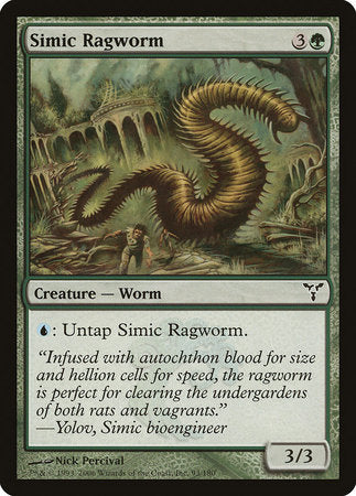 Simic Ragworm [Dissension] | Cards and Coasters CA