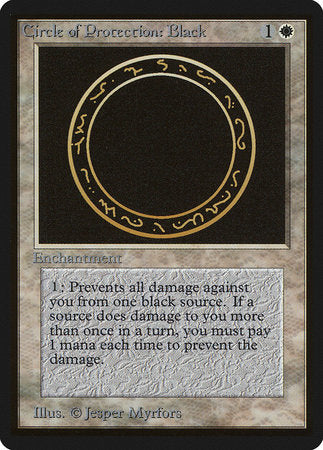 Circle of Protection: Black [Limited Edition Beta] | Cards and Coasters CA