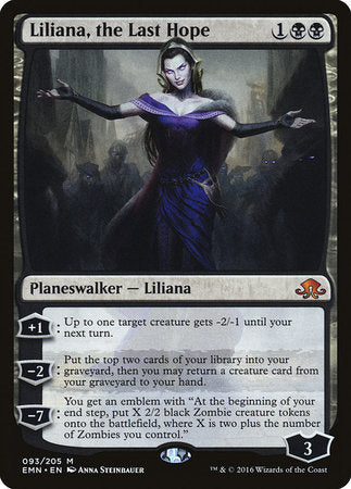 Liliana, the Last Hope [Eldritch Moon] | Cards and Coasters CA