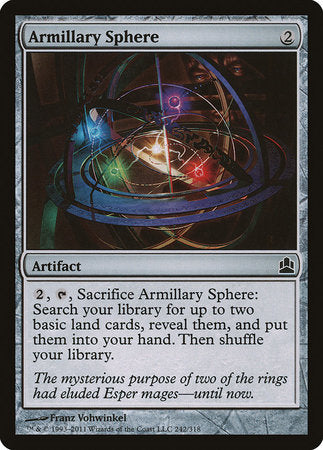 Armillary Sphere [Commander 2011] | Cards and Coasters CA