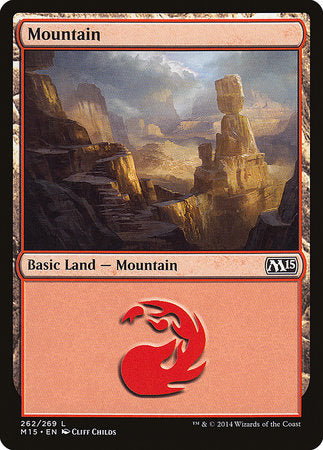 Mountain (262) [Magic 2015] | Cards and Coasters CA