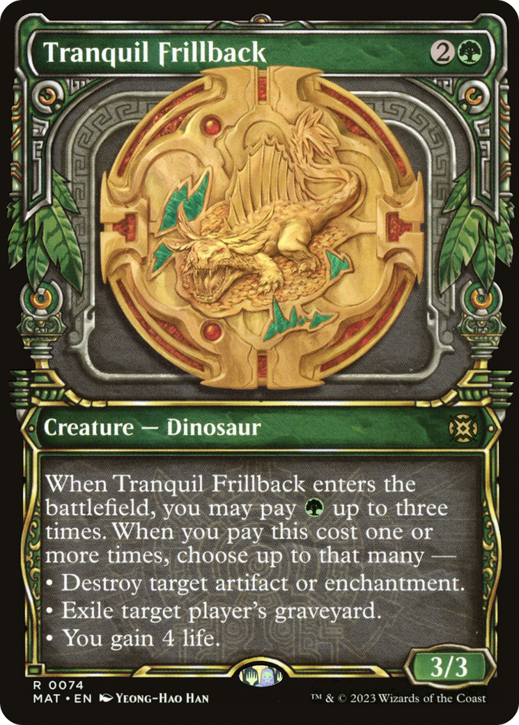 Tranquil Frillback (Showcase) [March of the Machine: The Aftermath] | Cards and Coasters CA