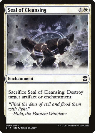 Seal of Cleansing [Eternal Masters] | Cards and Coasters CA