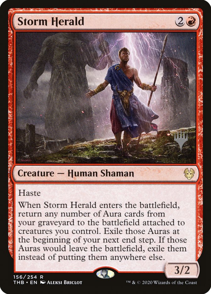 Storm Herald (Promo Pack) [Theros Beyond Death Promos] | Cards and Coasters CA