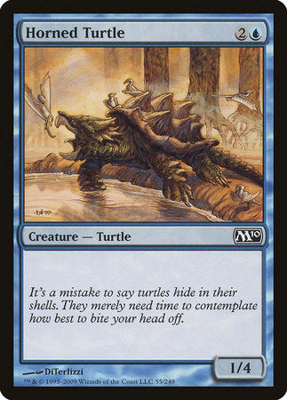 Horned Turtle [Magic 2010] | Cards and Coasters CA