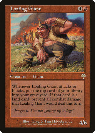 Loafing Giant [Invasion] | Cards and Coasters CA